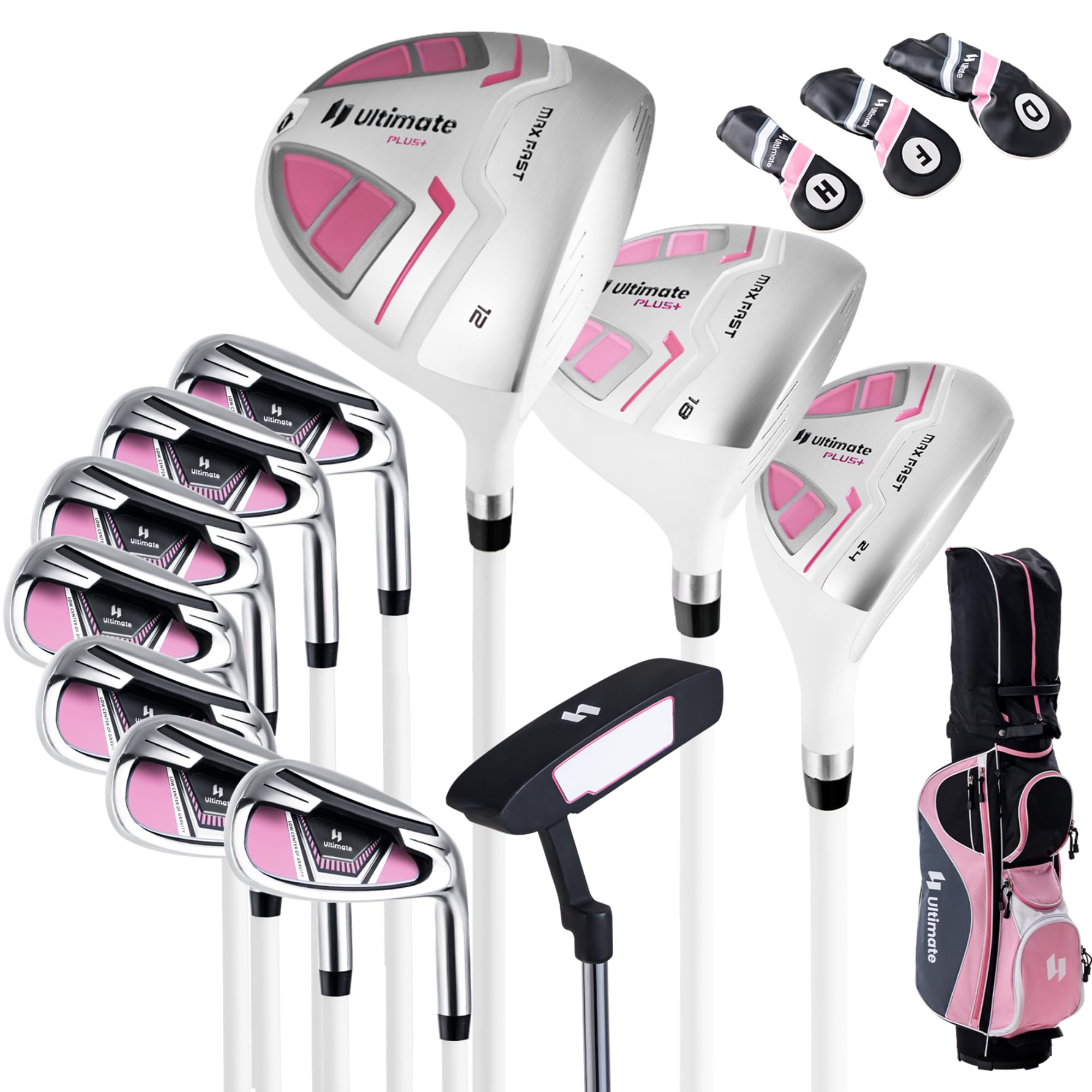 Tangkula Complete Golf Club Set for Women, Golf Club Package Set with 460CC